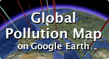 Pollutan Map on Google Earth