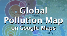 Pollutan Map on Google Maps